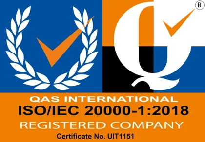 ISO/IEC 20000-1:2018 certification logo